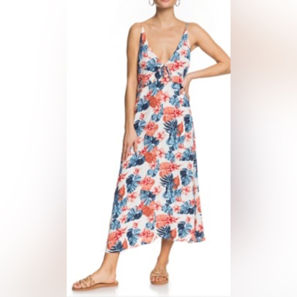 Roxy Close To Sea Tropical Summer Dress Medium (size/brand cut off) - Picture 5 of 5